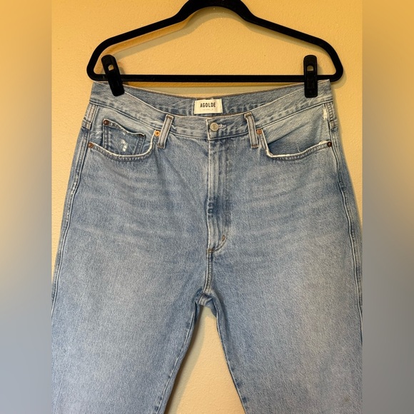 AGOLDE Womenβs 90s Pinch Waist High-Rise Straight Leg Jeans, Size 32 - Picture 4 of 10